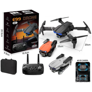 Drone Pliable E99 Caméra 4K WiFi Quadricoptère Débutant