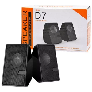 Enceinte Multimédia D7 Mini USB Jack 3.5mm Pour PC
