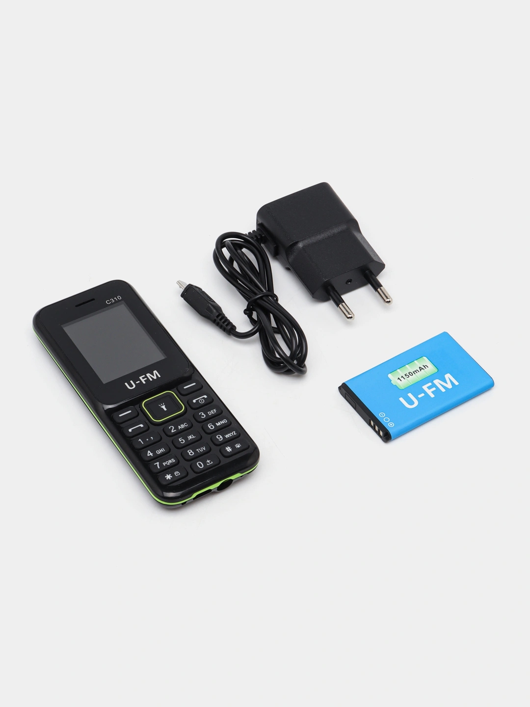 Téléphone Portable U-FM C310 2G Double SIM Radio FM Bleu – Image 5