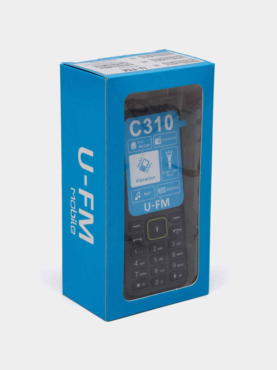 Téléphone Portable U-FM C310 2G Double SIM Radio FM Bleu