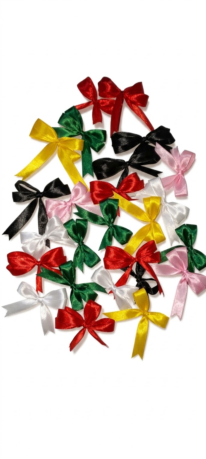 Nœuds papillon en satin utilisés pour la décoration et les loisirs créatifs