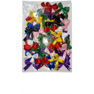 Lot 40 Nœuds Papillon Ruban Satin Polyester Multicolore