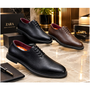 Chaussures Zara Homme Richelieu Derby Lacets Doublure Rouge 39-46