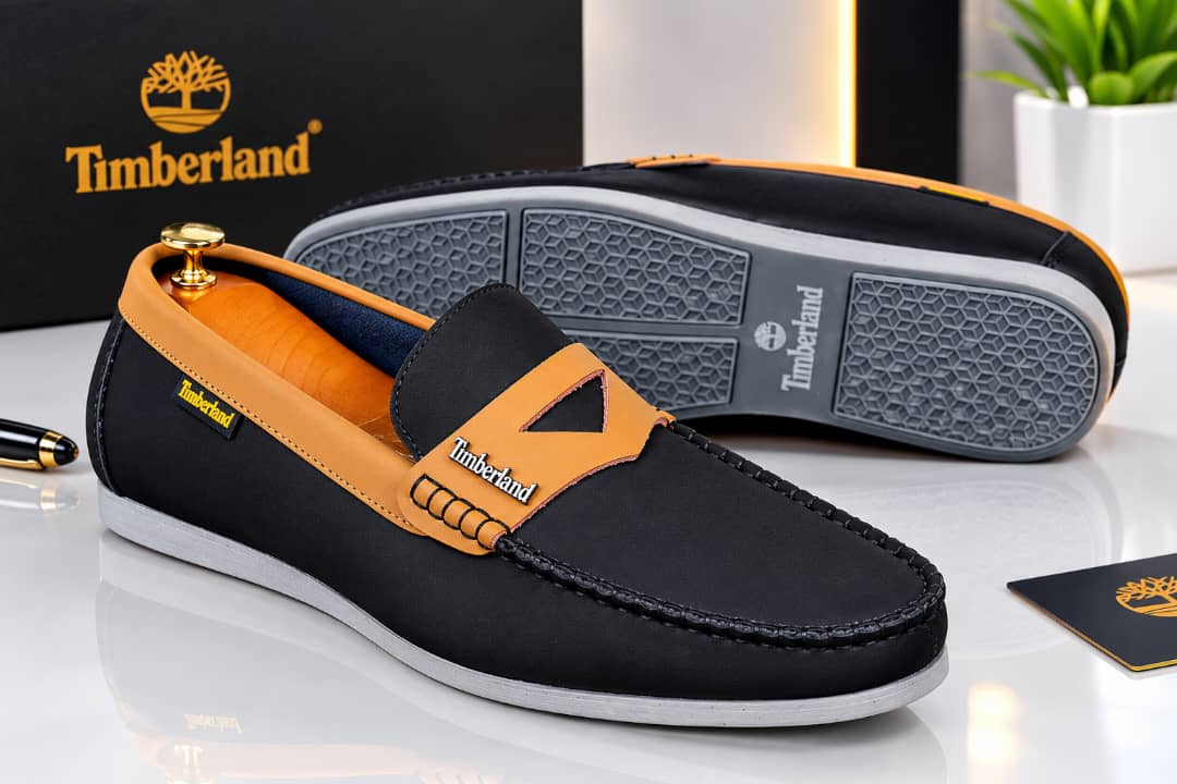 Semelle et finitions des mocassins Timberland homme cuir