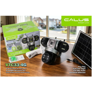 Caméra de Surveillance Solaire Calus VC21-4G Triple Objectif 4G IP66