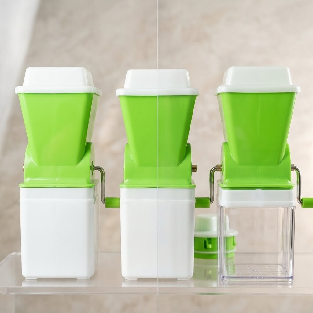 Hachoir à Légumes Manuel Chilly Cutter Manivelle Vert Blanc