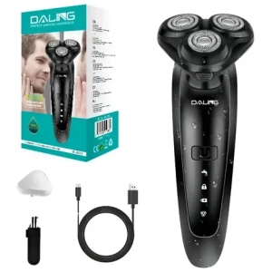 Tondeuse Électrique Rotatif Daling DL-9273 3 Têtes USB Rechargeable
