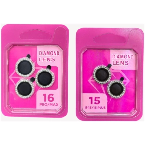 Protège Objectif Caméra iPhone 15 Pro Max Strass Diamant Bling